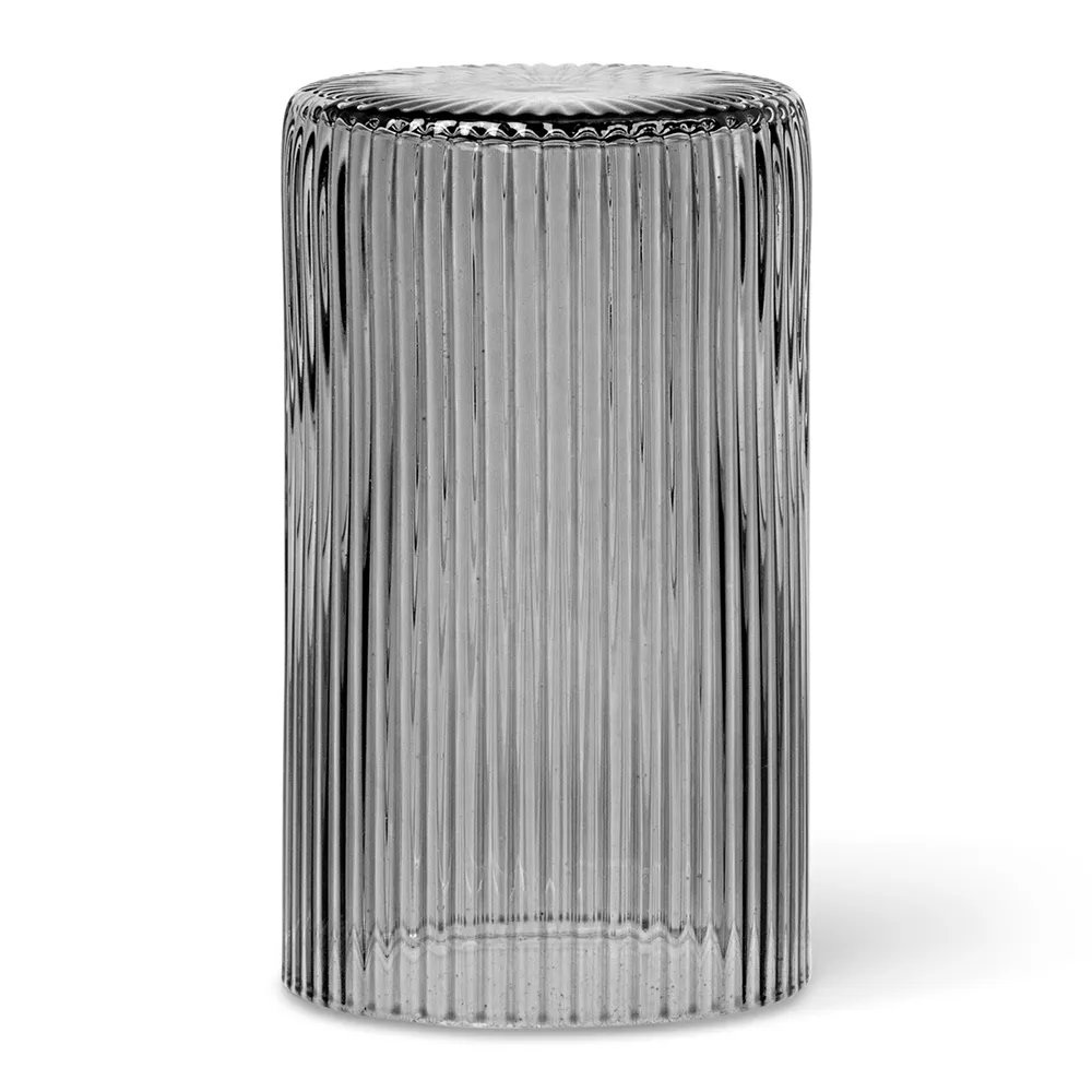 Produktfoto för Ferm Living - Ripple Carafe - Smoked - Karaff - Lid - H24 x W9 cm