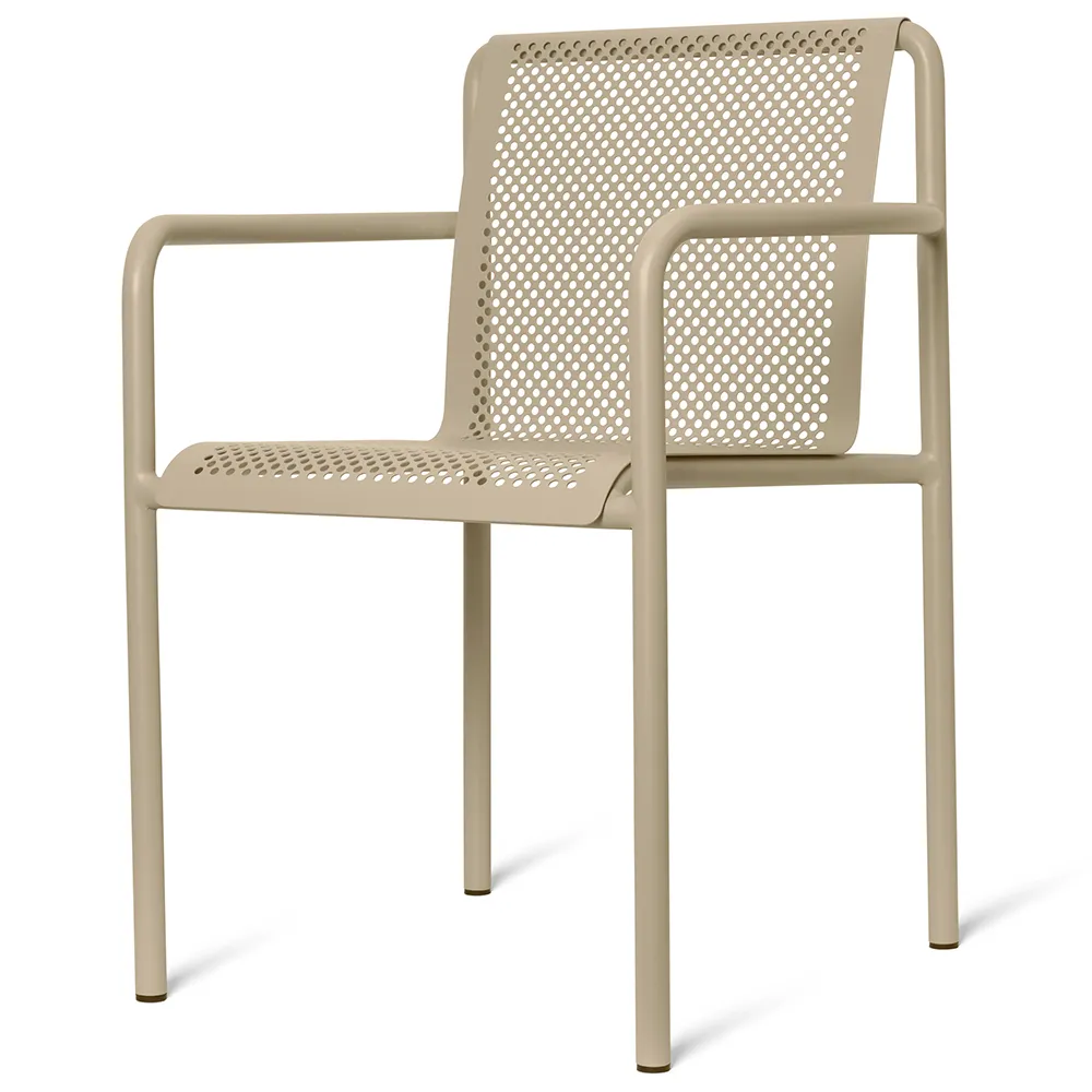 Produktfoto för Ferm Living - Dapple Chair With Arms - Trädgårdsstol - Cashmere - W60 x D53 x H80 CM
