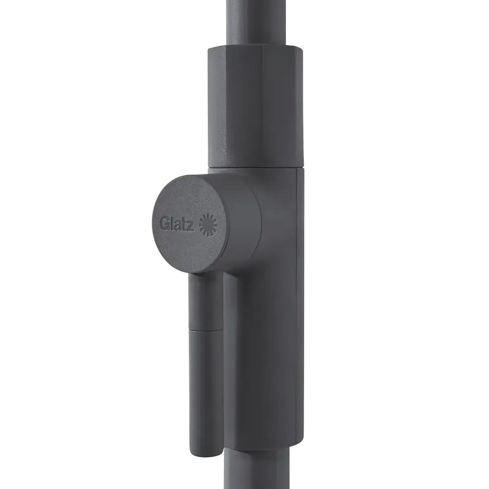 Twist parasoll 330 cm anthracite Kat.5 604 Cereal