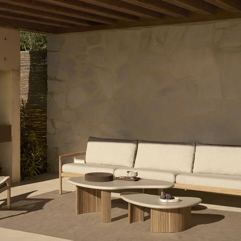 Jack 3-sits soffa Teak/Natural