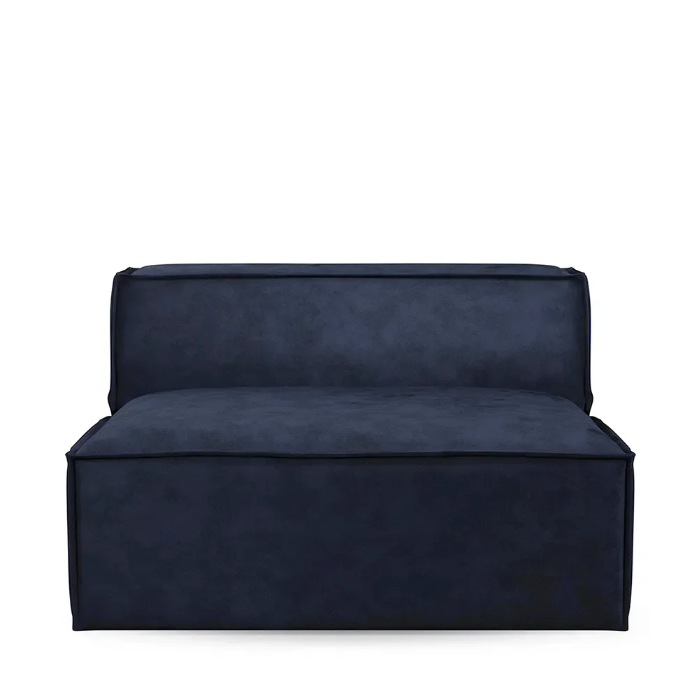 Riviera Maison, The Jagger Mittmodul 125 cm velvet I estate blue