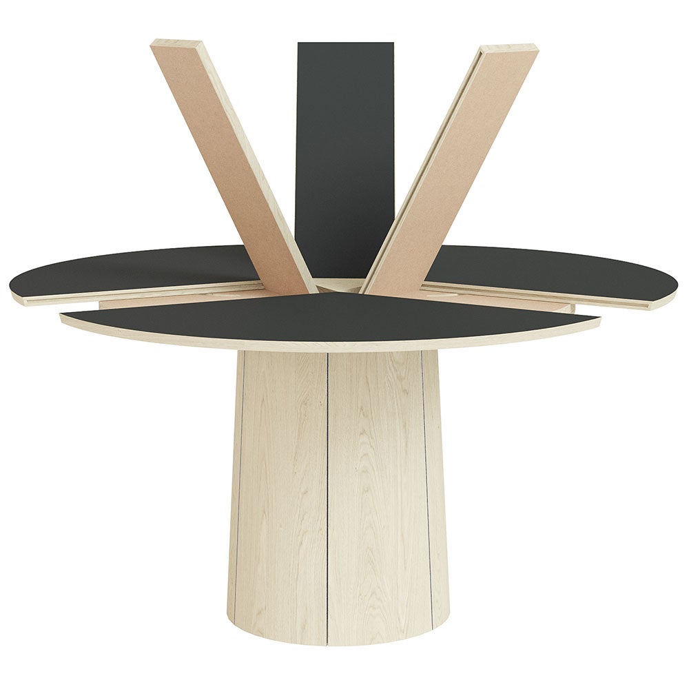 Sm33 Bord Ek Vitolja/Svart Nanolaminat