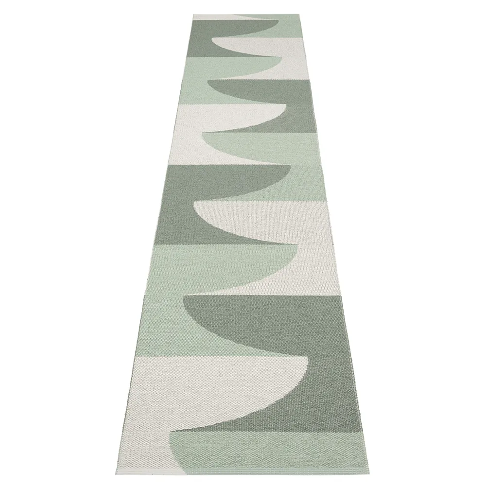 Hill matta Army/Misty Mint/Fossil Grey 70 x 360cm