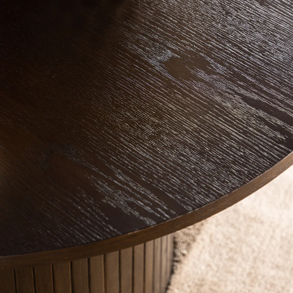 Bianca soffbord Ø80 Mocca