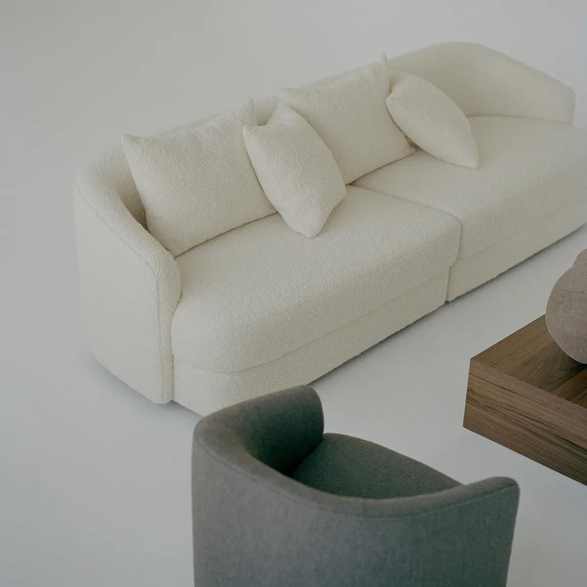 Soffa Covent Residential (3-sits) Dark Taupe