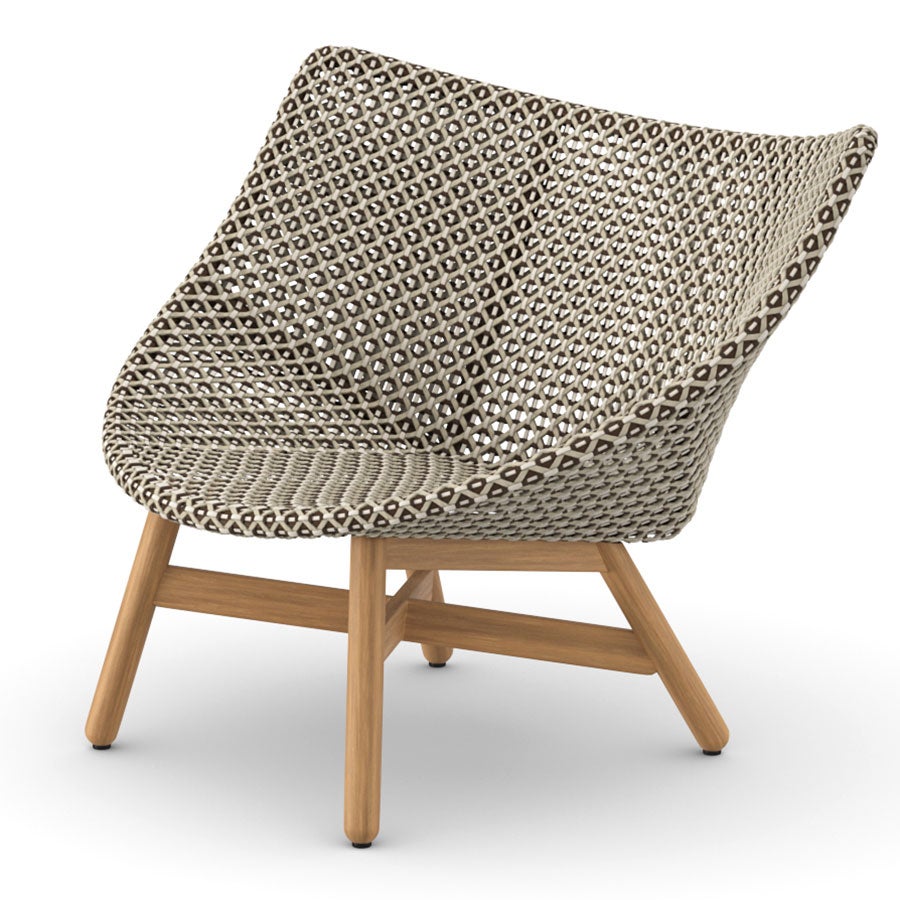 dedon, mbrace loungestol låg pepper