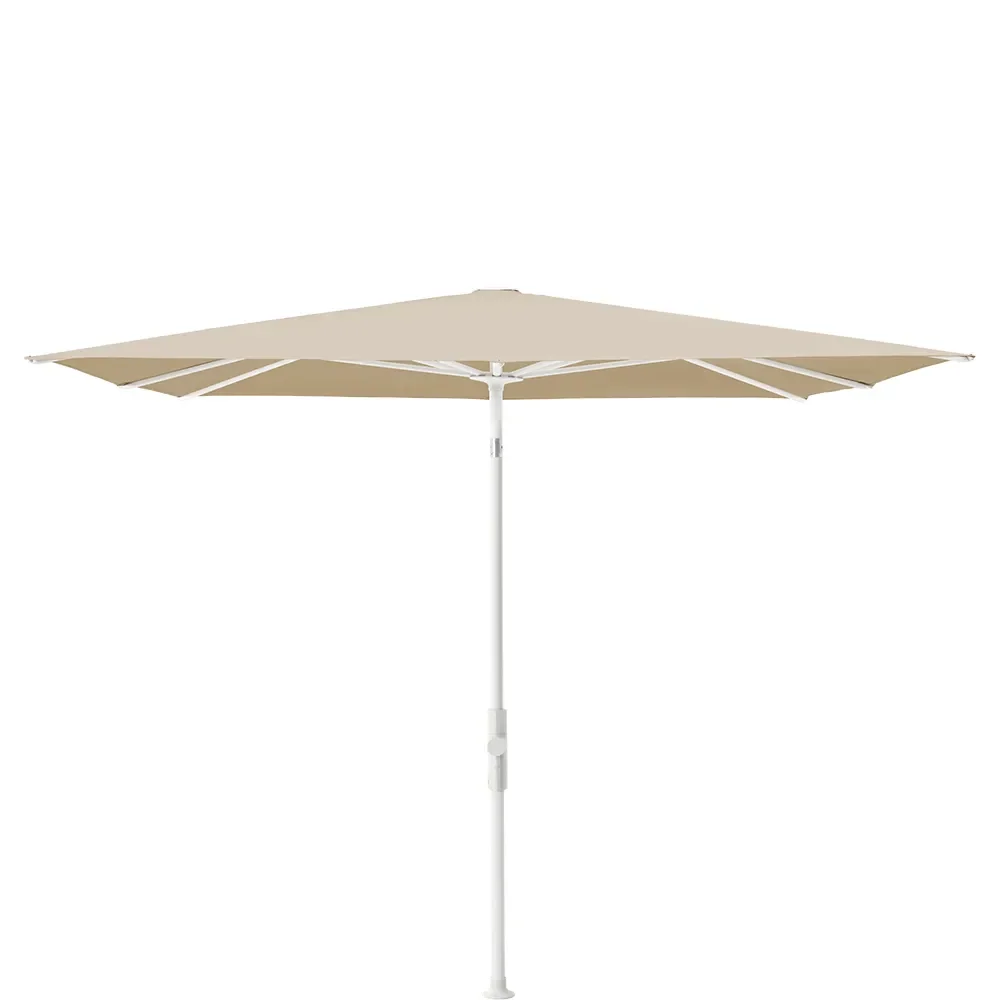 Glatz, Twist parasoll 240x240 cm matt white Kat.4 422 Cream