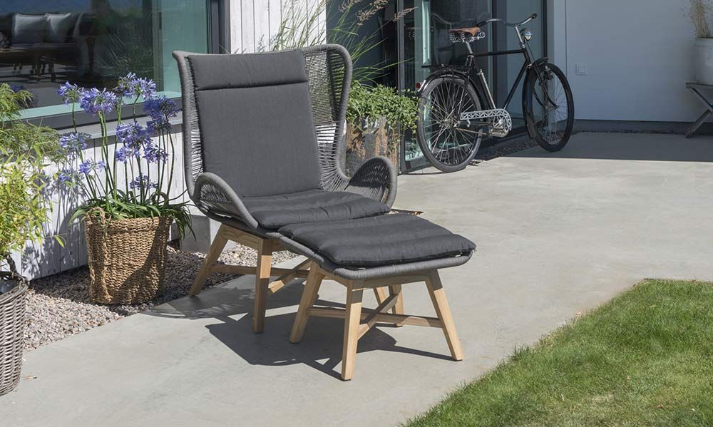 Himmelsnäs Fotpall Grå 