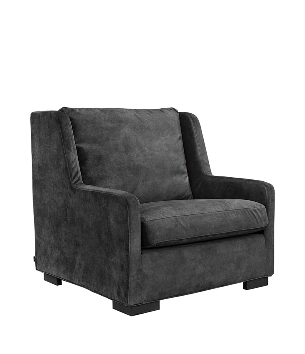 Dover fåtöljklädsel Avanna dark grey