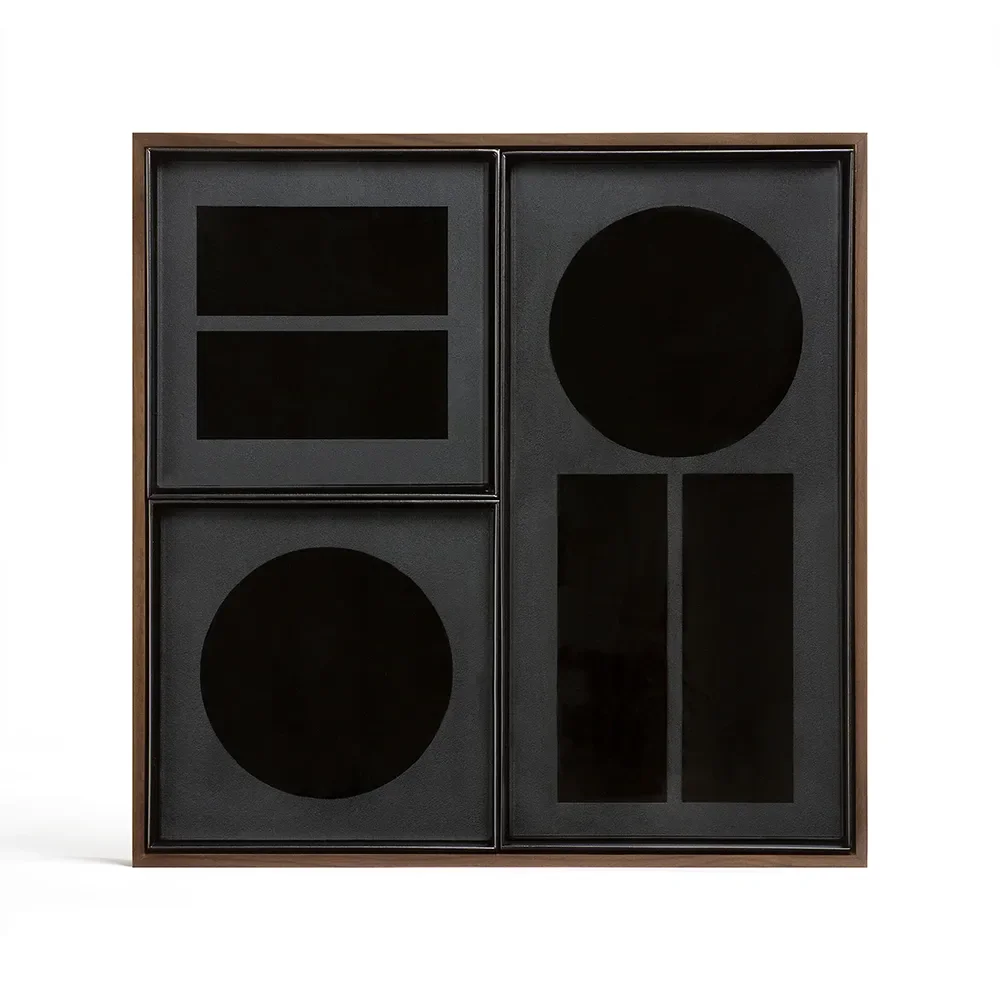 Skrivbordsorganisatör valnöt 33x33 cm