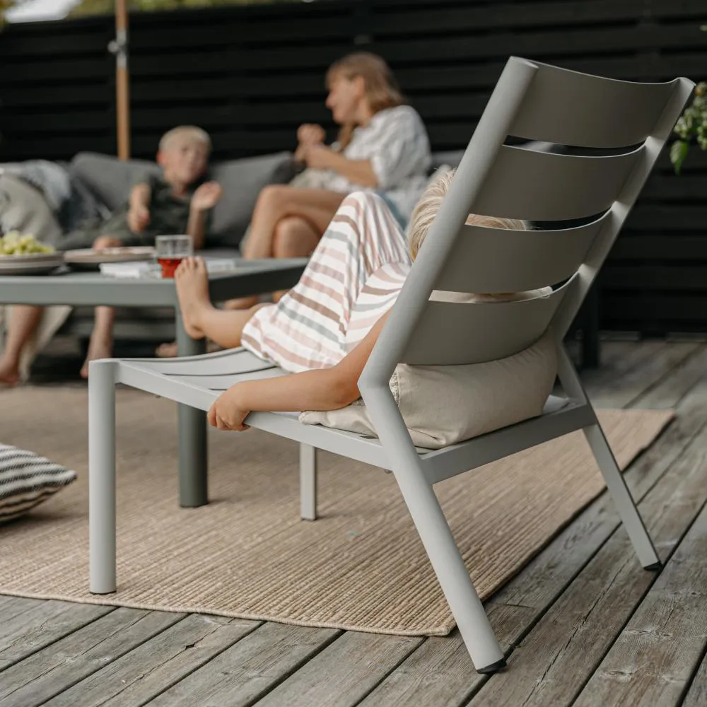 Delia relaxstol Ljusgrå