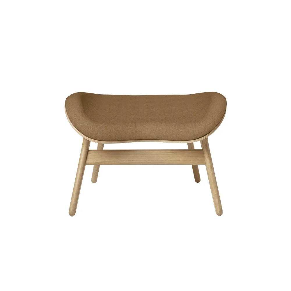 umage, a conversation piece ottoman fotpall oak/sugar brown