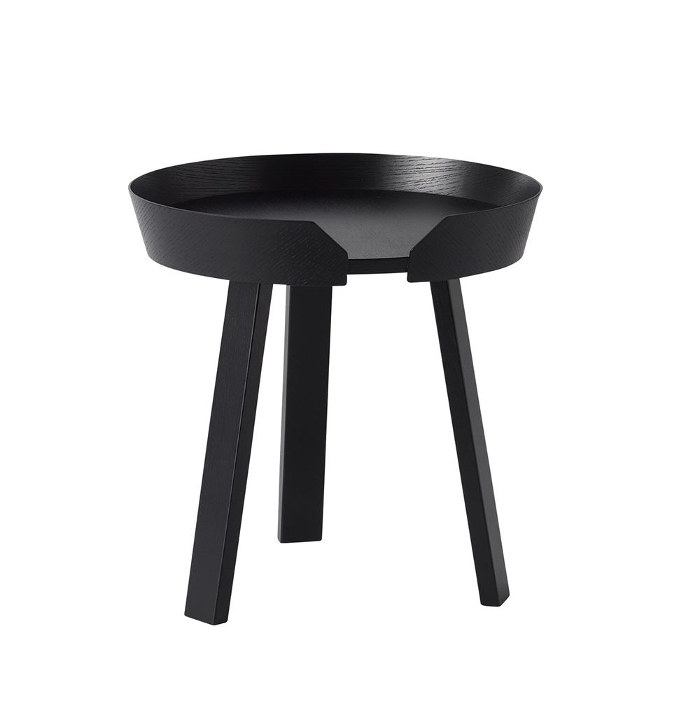 muuto, around soffbord ø45 cm- black