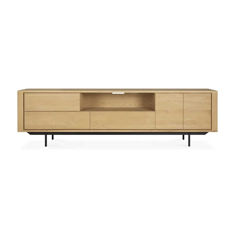 ethnicraft, shadow tv-bänk 45x224 cm