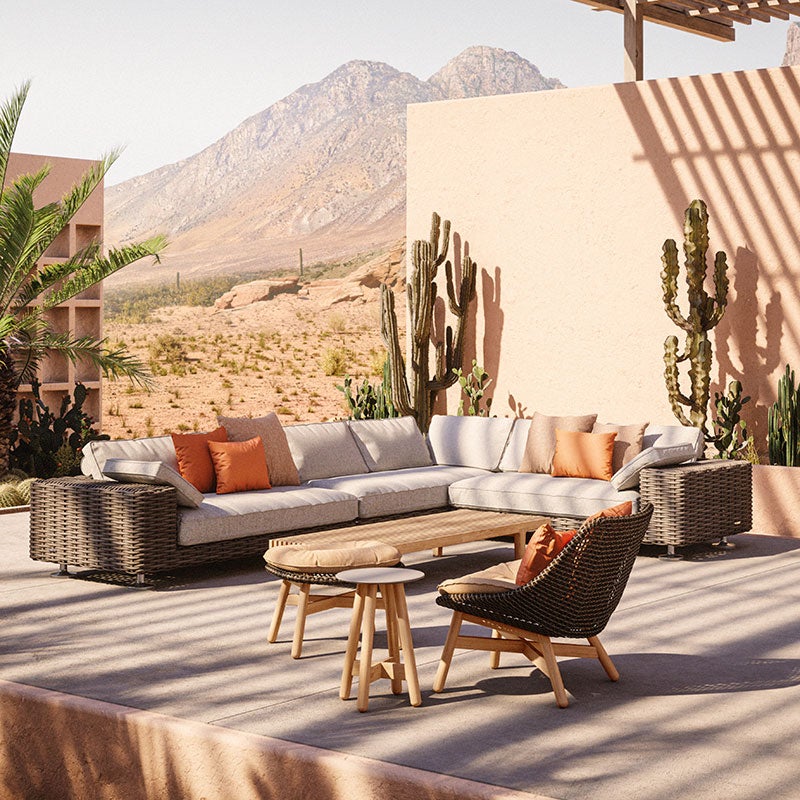 MBRACE loungestol låg ARABICA 