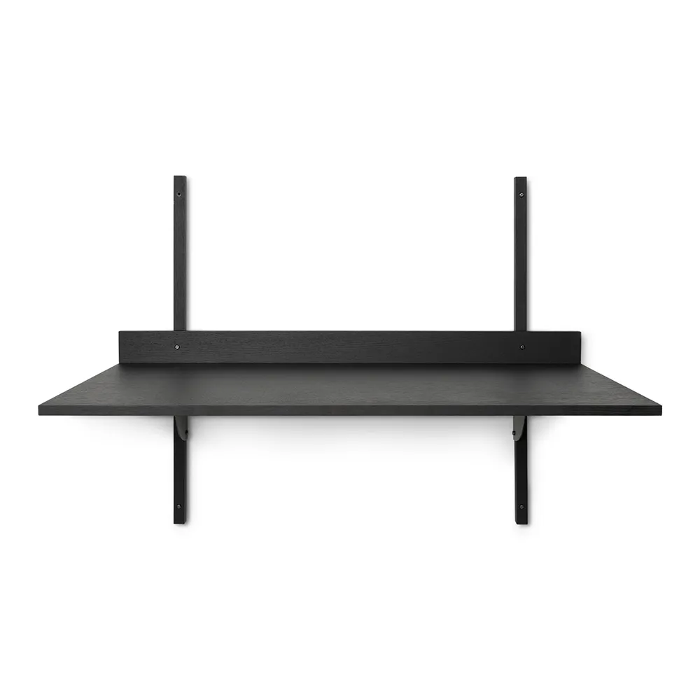 Produktfoto för Ferm Living - Sector Desk - Skrivbord - Black Ash/Black Brass - W87 x H66,5 x D45,1 cm
