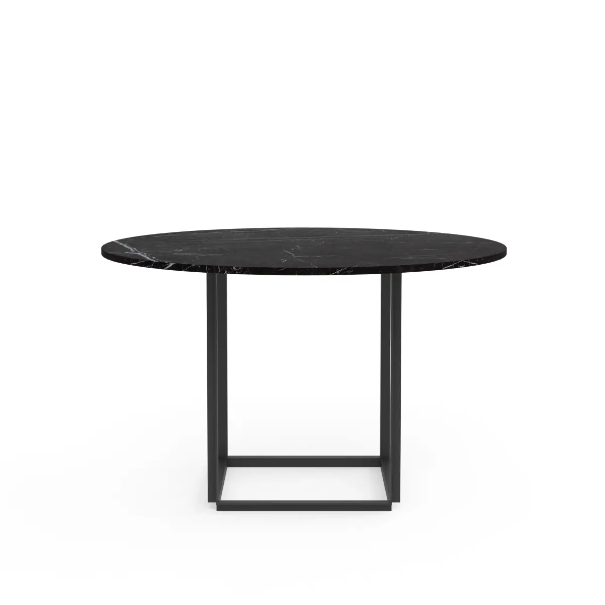 Florence Bordsskiva Ø145cm Svart Marquina Marmor