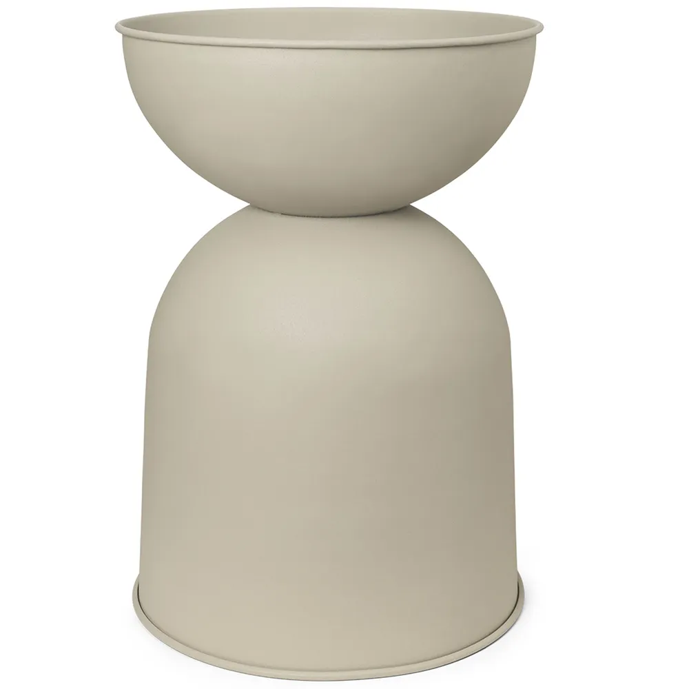 Produktfoto för ferm LIVING - Hourglass Pot Small Cashmere ferm LIVING