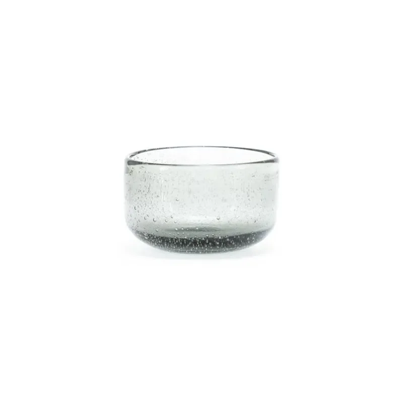 Bubble small skål 9,3x9,3x6 cm glas grå
