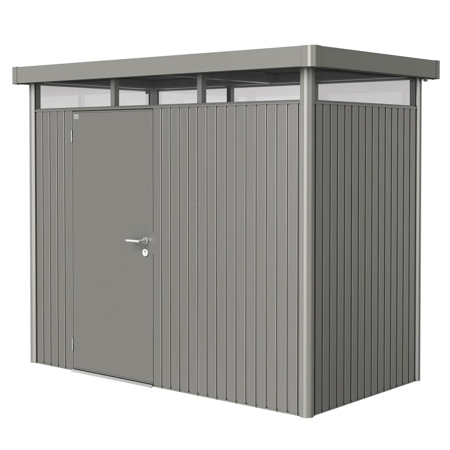 Highline trädgårdsskjul storlek h1 metallic kvarts-grå