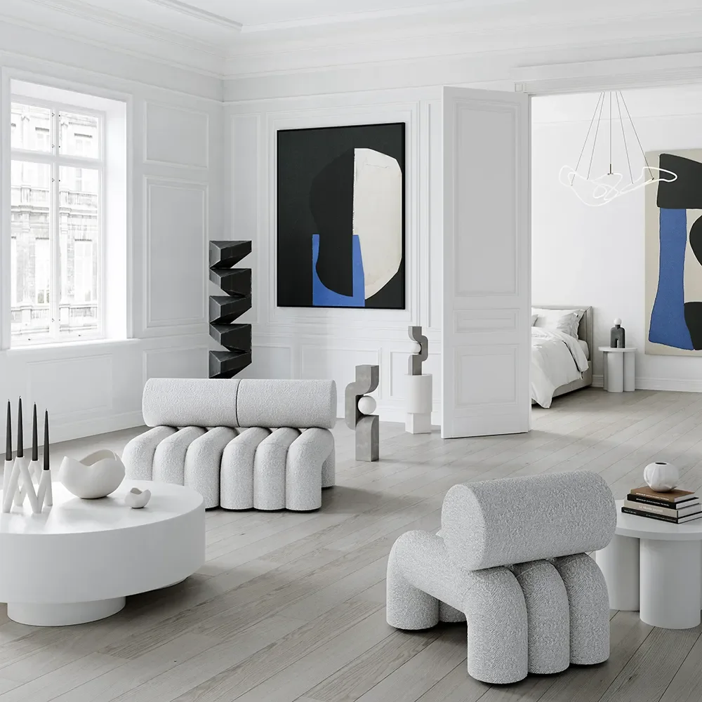 Foku Fåtölj - Off White