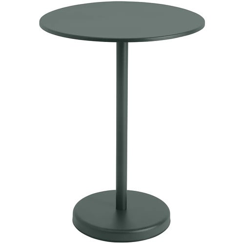 Linear Steel Barbord Ø70 h: 95 cm Dark Green