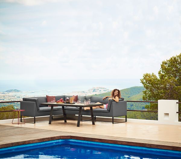 Flex 2-Sits Höger Grå 