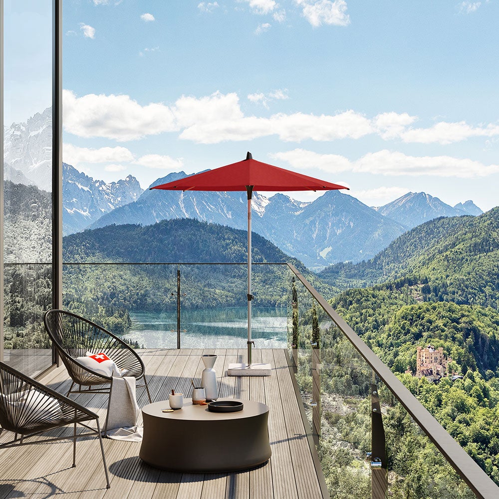 Alu-smart parasoll 200 cm kat.5 611 sandstone 