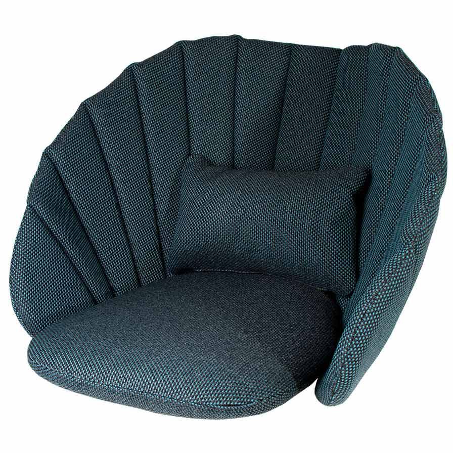 Cane-line, Peacock Loungefåtölj Dynset mörkblå