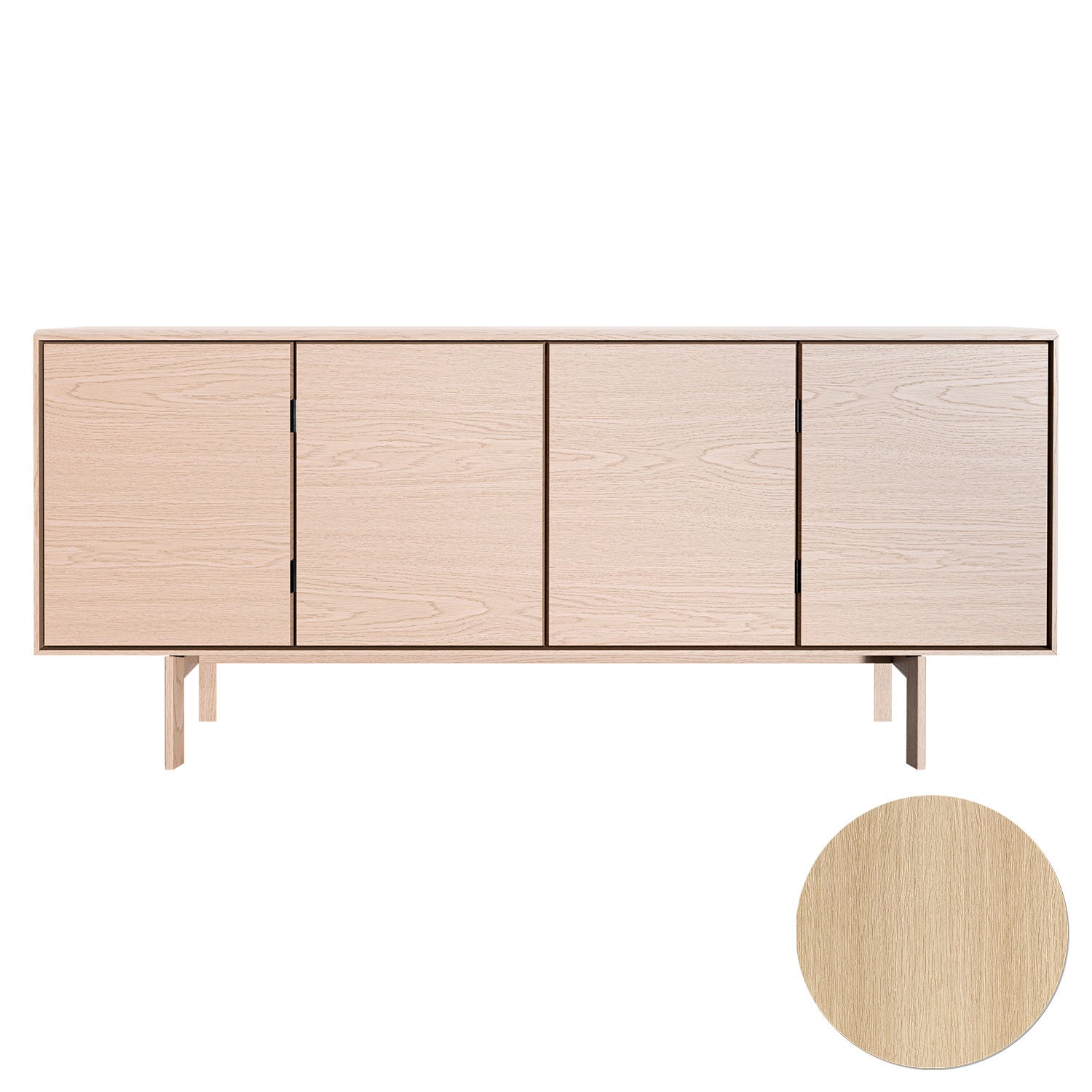 skovby, sm544 skänk ek lack 190x43x85cm