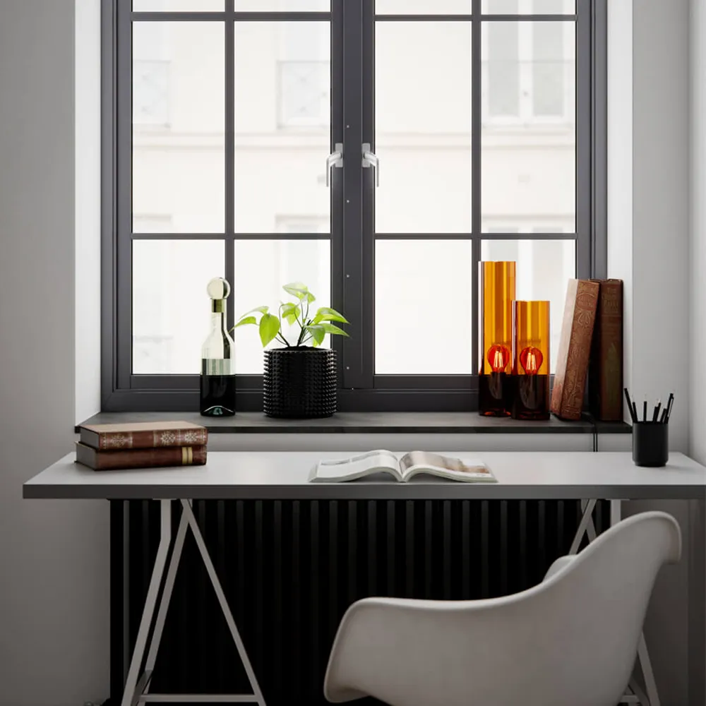 Flake bordslampa 30cm Konjak