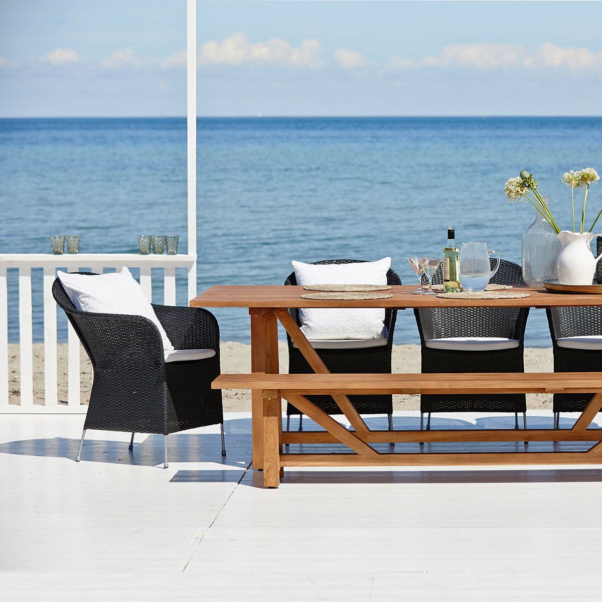 George bänk 220 cm teak