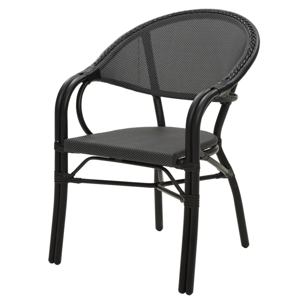 Bistrostol med karm Parterre Svart/Svart