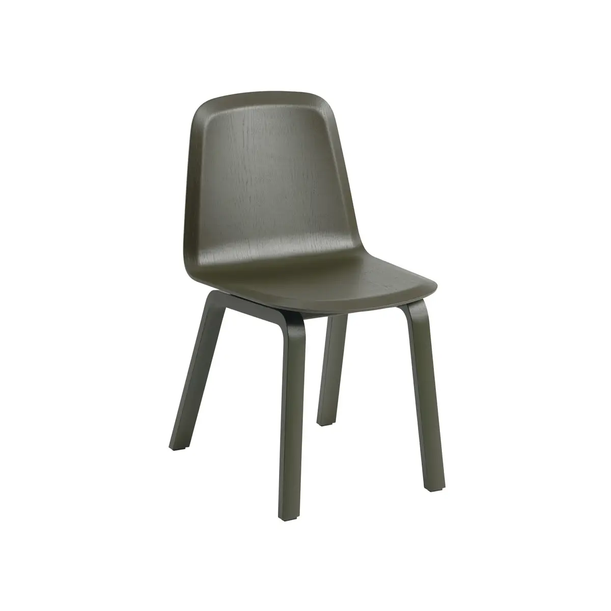 Muuto, Brink Stol Träbas- Mörk Oliv