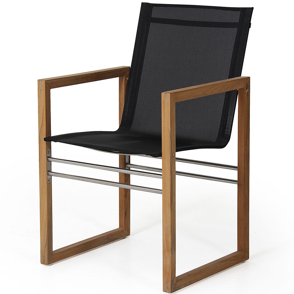 Brafab, Vevi karmstol natur/svart teak