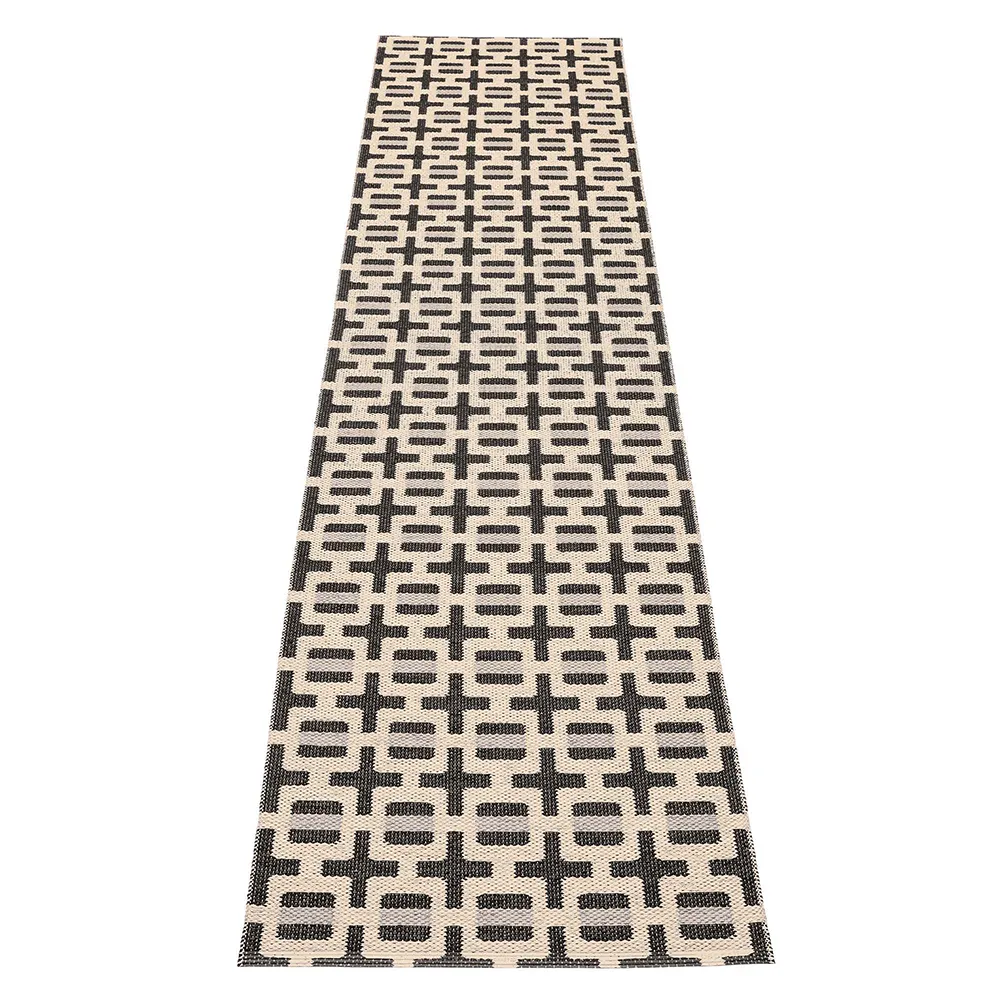 Tom matta Black/Cream/Warm Grey 70 x 300 cm