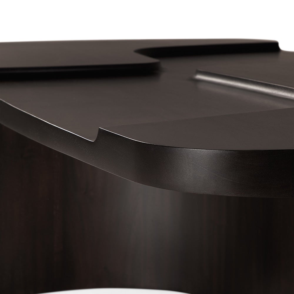 Brutalist Soffbord Mahogny 143x75 cm