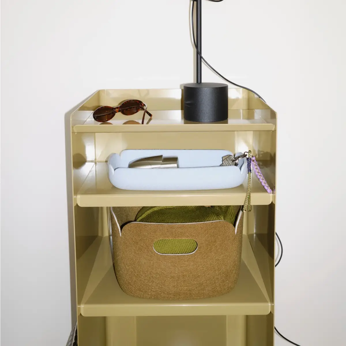 Folded Trolley H 61,5 cm öppen hurts- Mörk Beigegrön