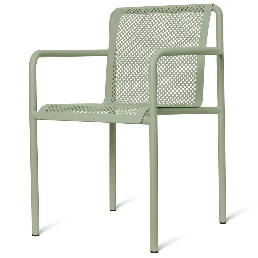 Produktfoto för Ferm Living - Dapple Chair With Arms - Trädgårdsstol - Tea Green - W60 x D53 x H80 CM