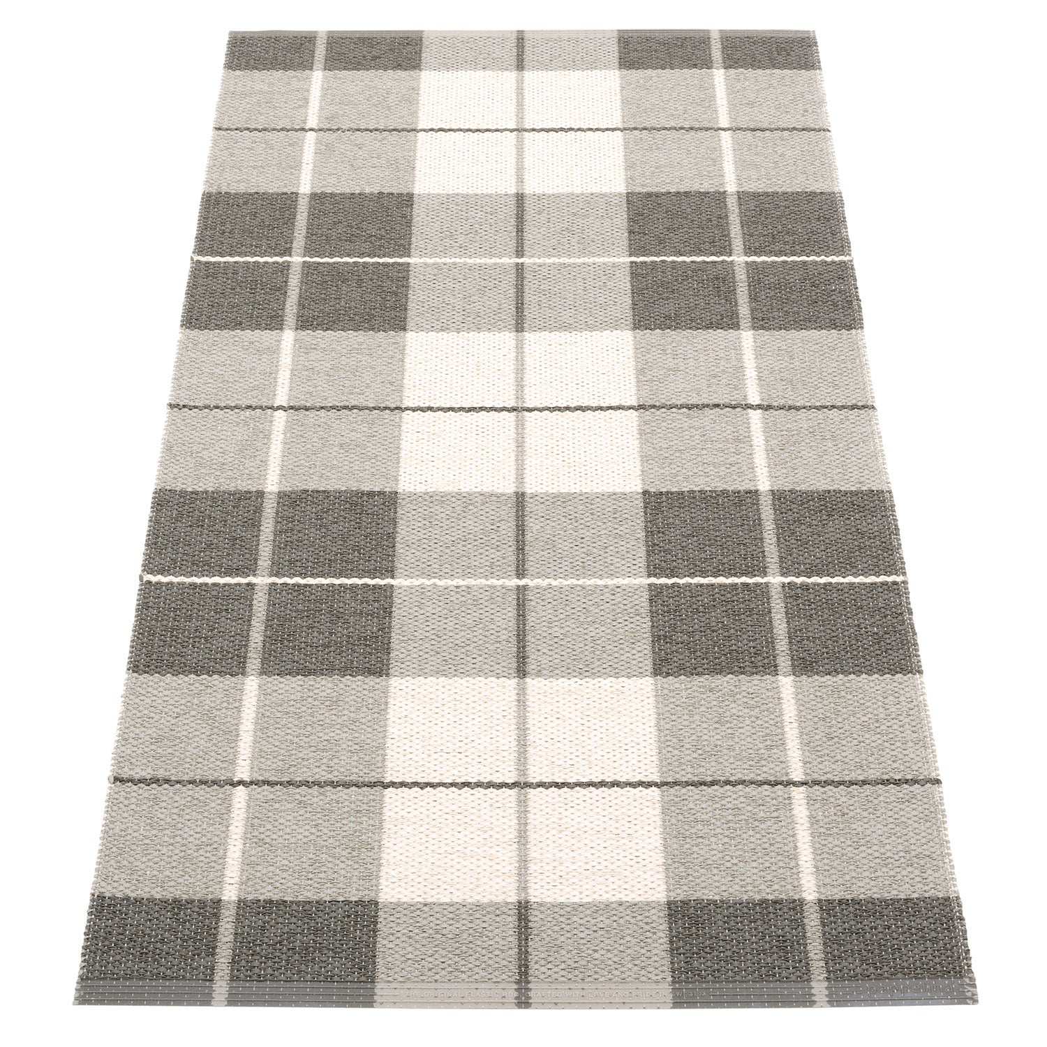 Alternativ bild 0 för Pappelina Matta Ed charcoal/grey/vanilla, 70 x 140 cm