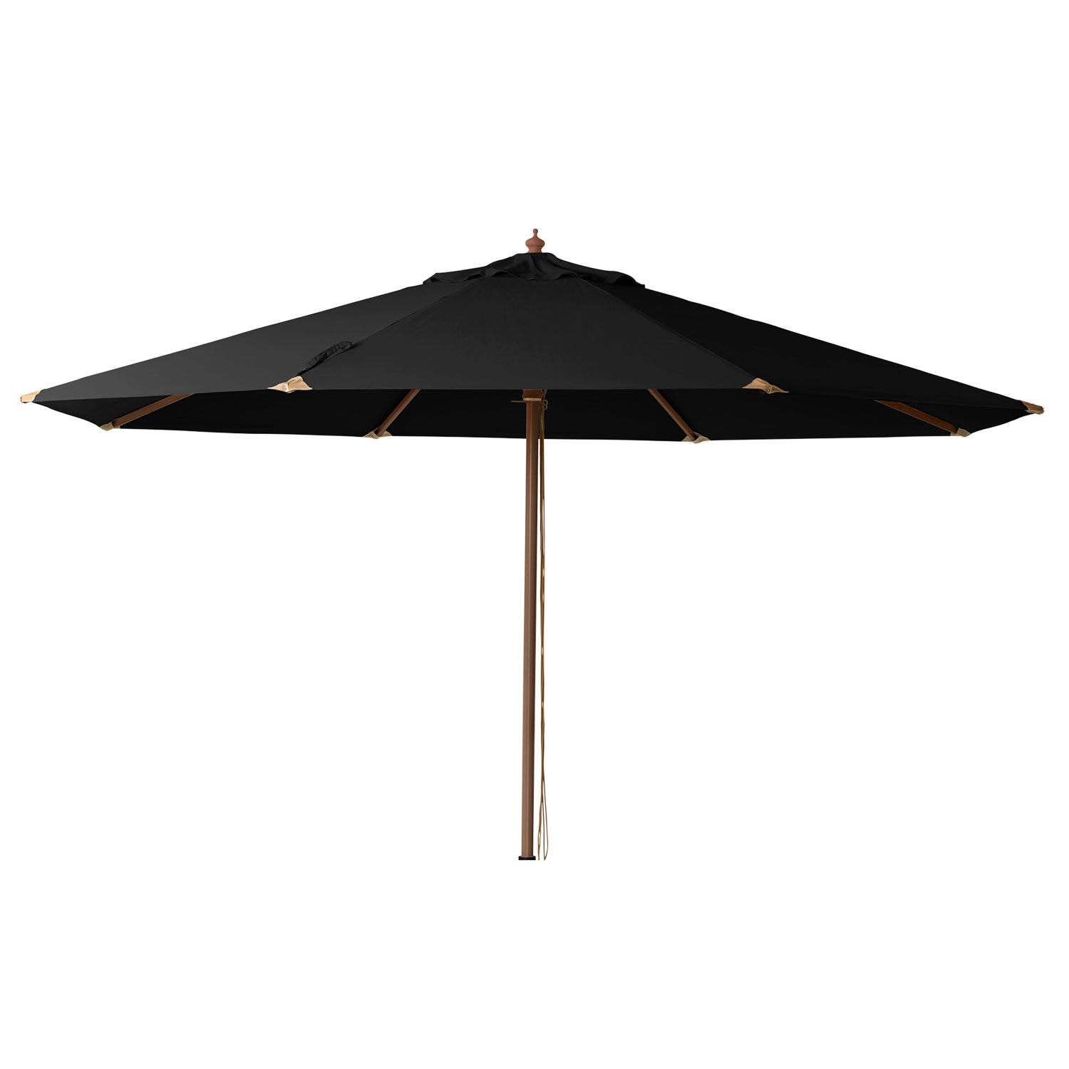 Cinas, Lizzano parasoll 400 cm trästomme svart