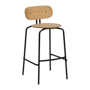 Curious Barstol Ek/Svart