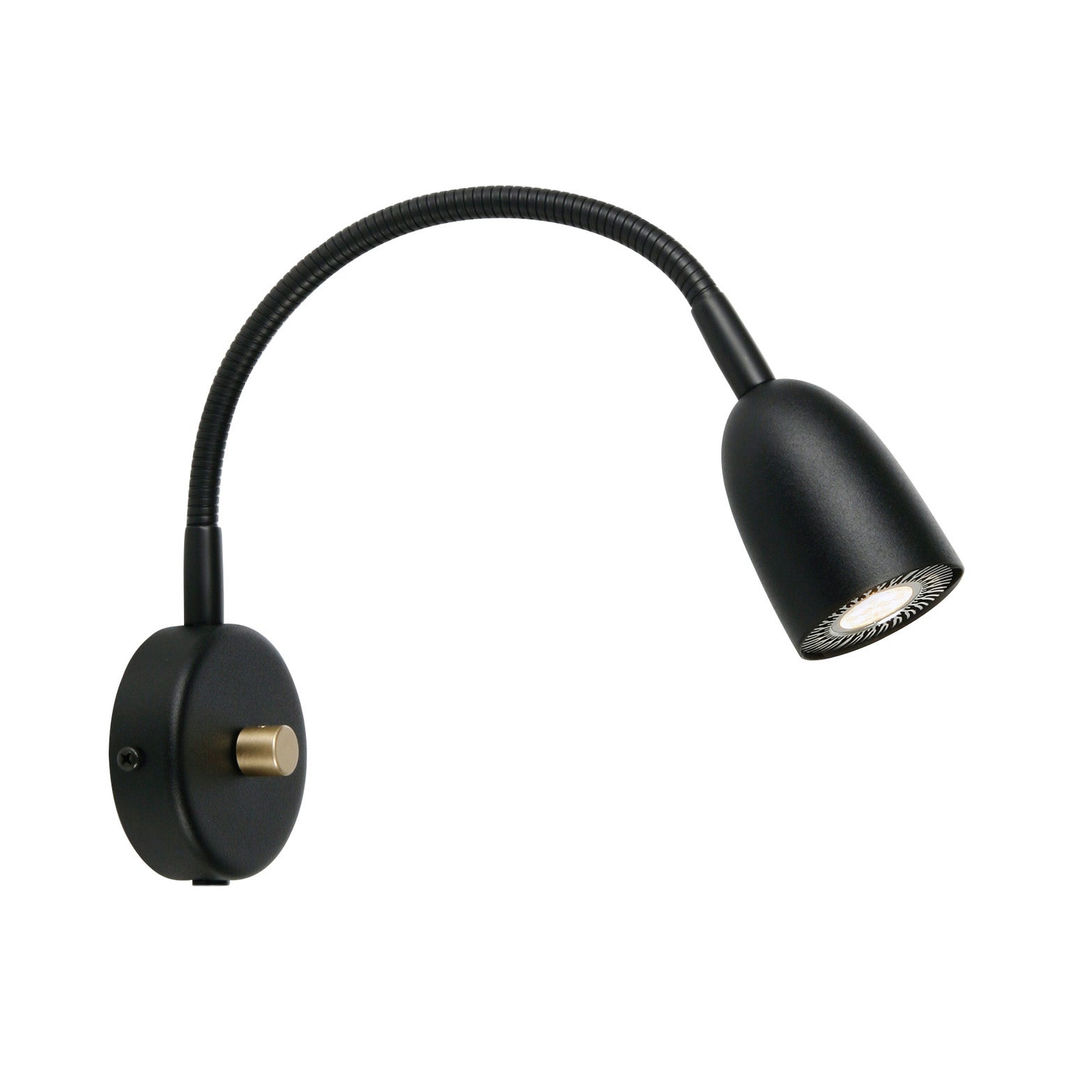 Belid, Radiell Vägglampa Flex Svartstruktur Mr16 Inkl Ljuskälla