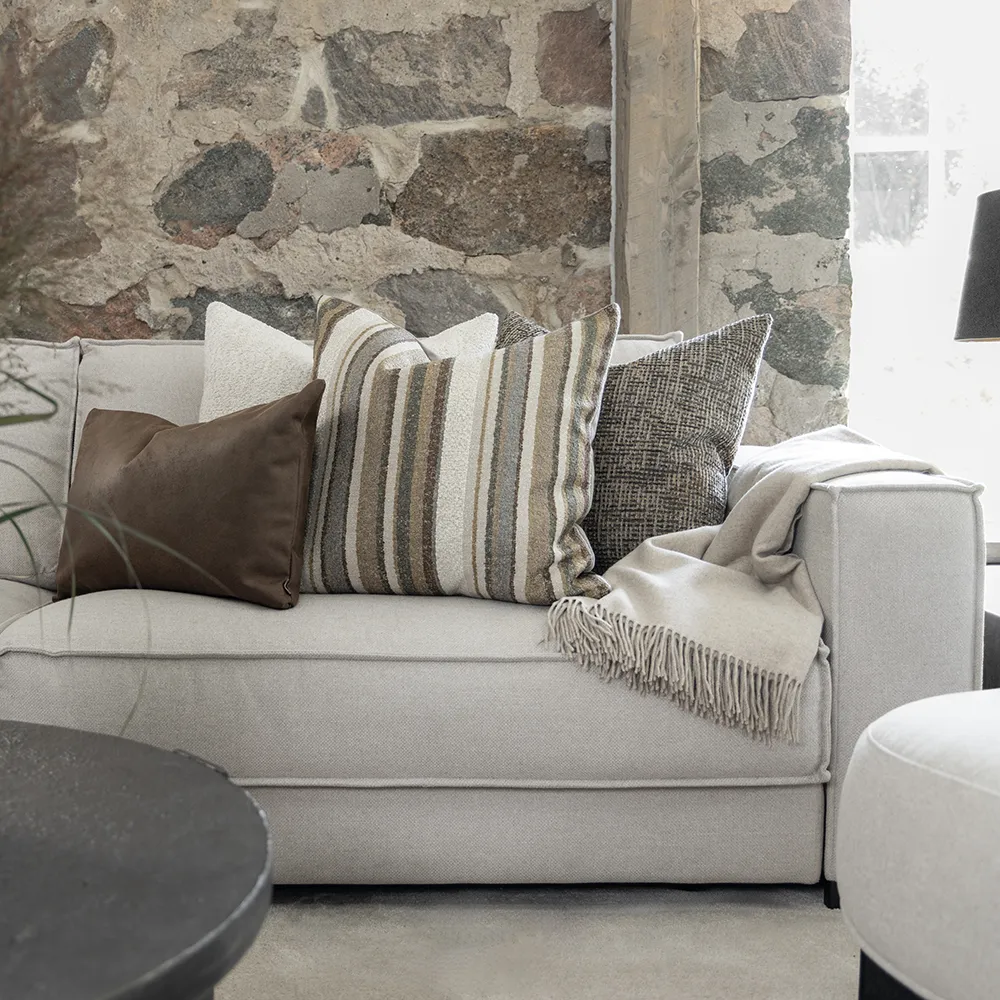 Alternativ bild 1 för Sassi Stripe kuddfodral linen