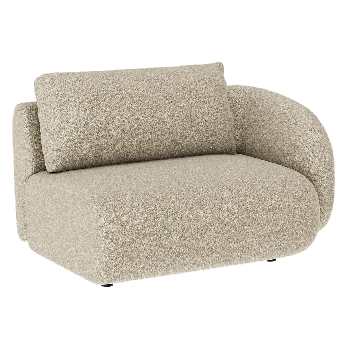 Dixon 1,5-sits sektion höger Rhyme beige
