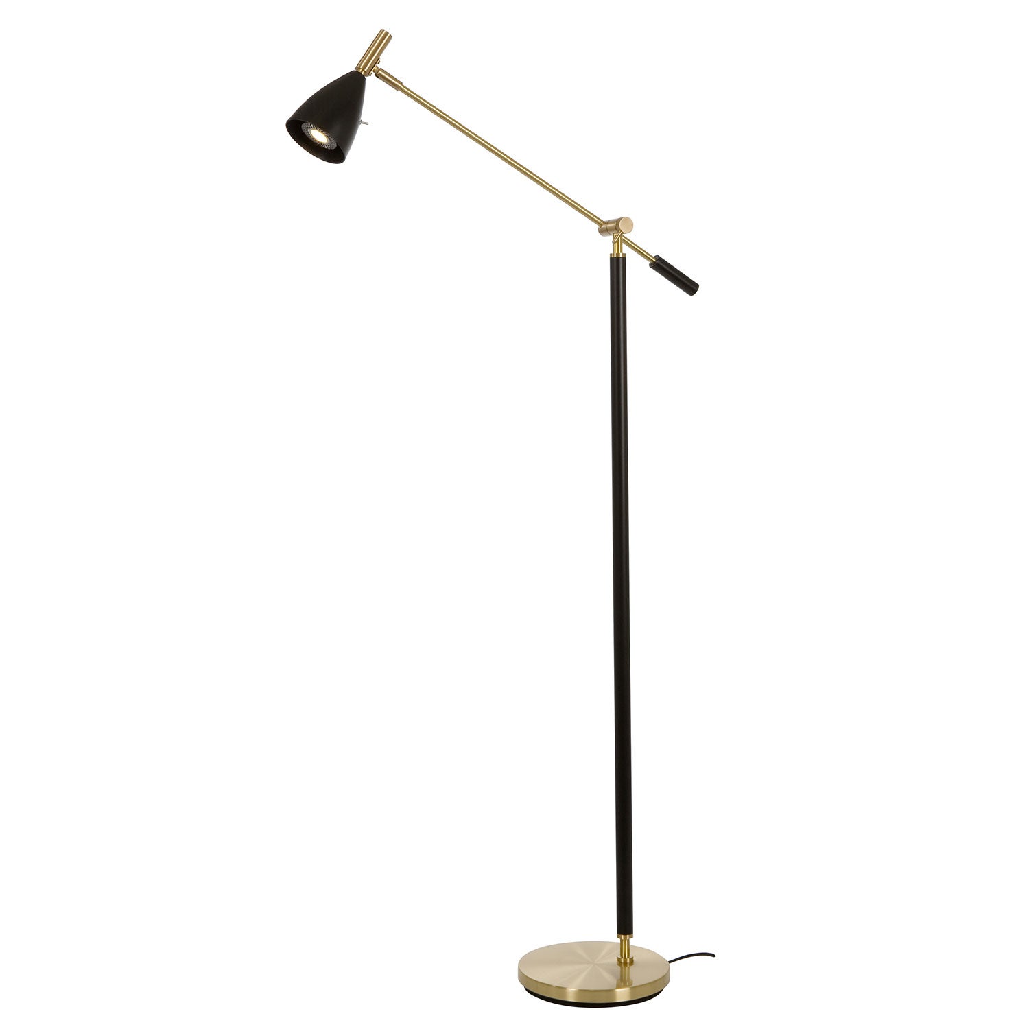 Belid, Frank 2.0 Golvlampa Svart/Mässing Mr16 Inkl Ljuskälla