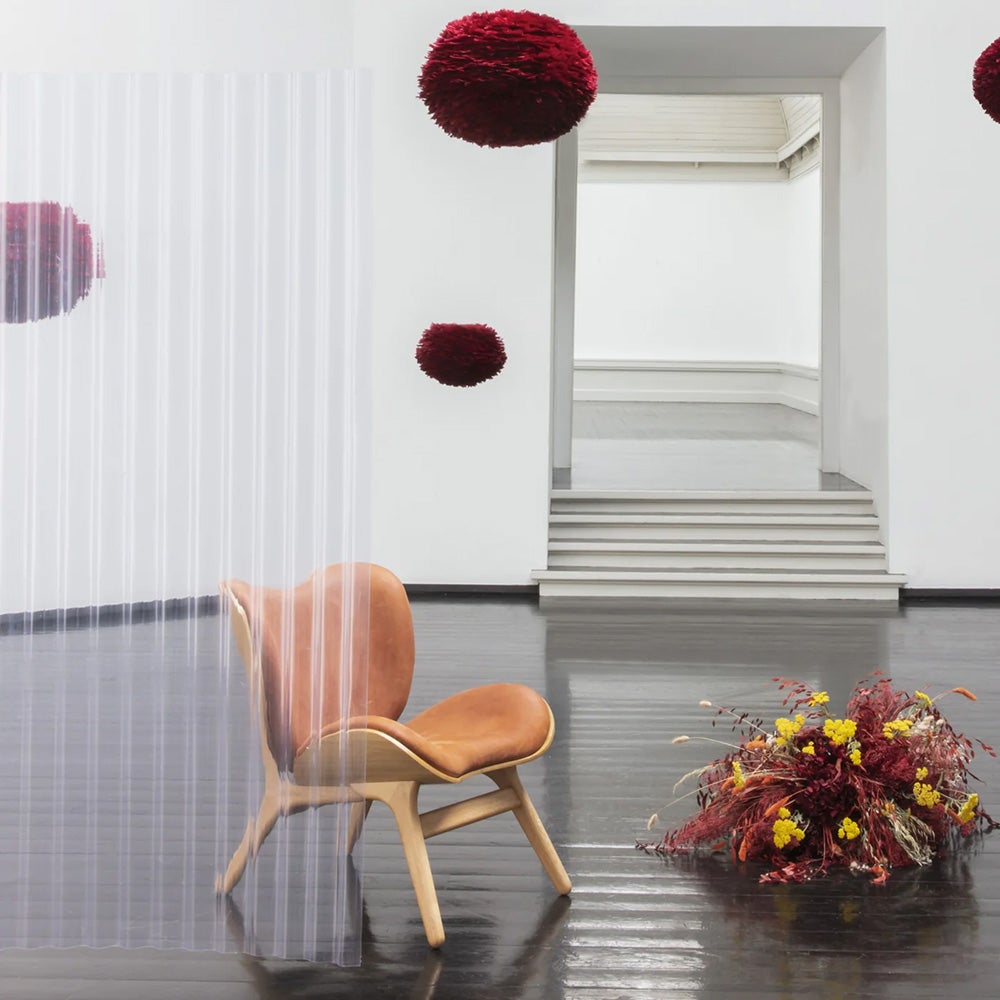 A Conversation Piece Loungestol Oak/Hope Leather Cognac