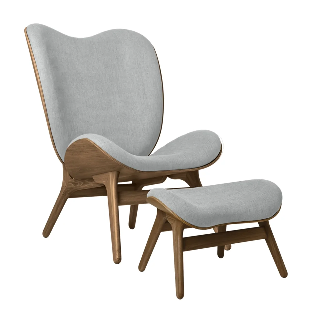 A Conversation Piece Ottoman Fotpall Dark Oak/Sterling