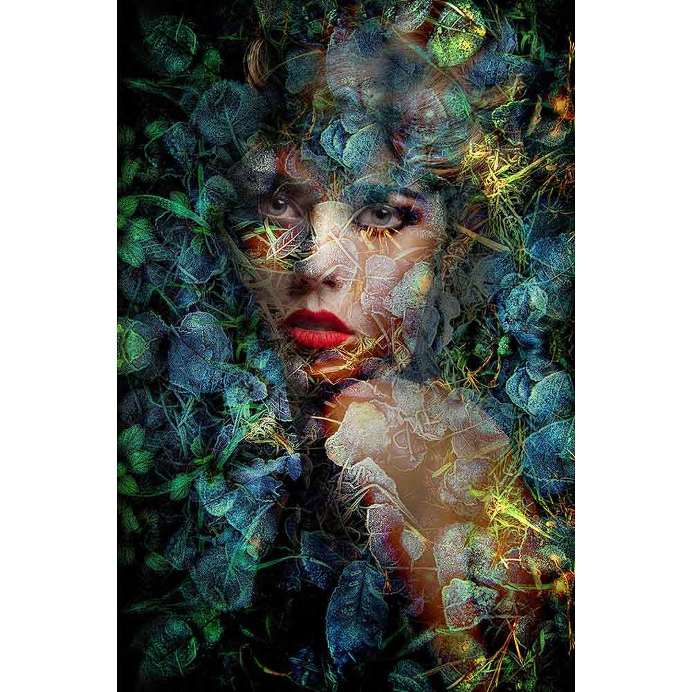 Väggdekoration Blue Autumn 100X150 Cm