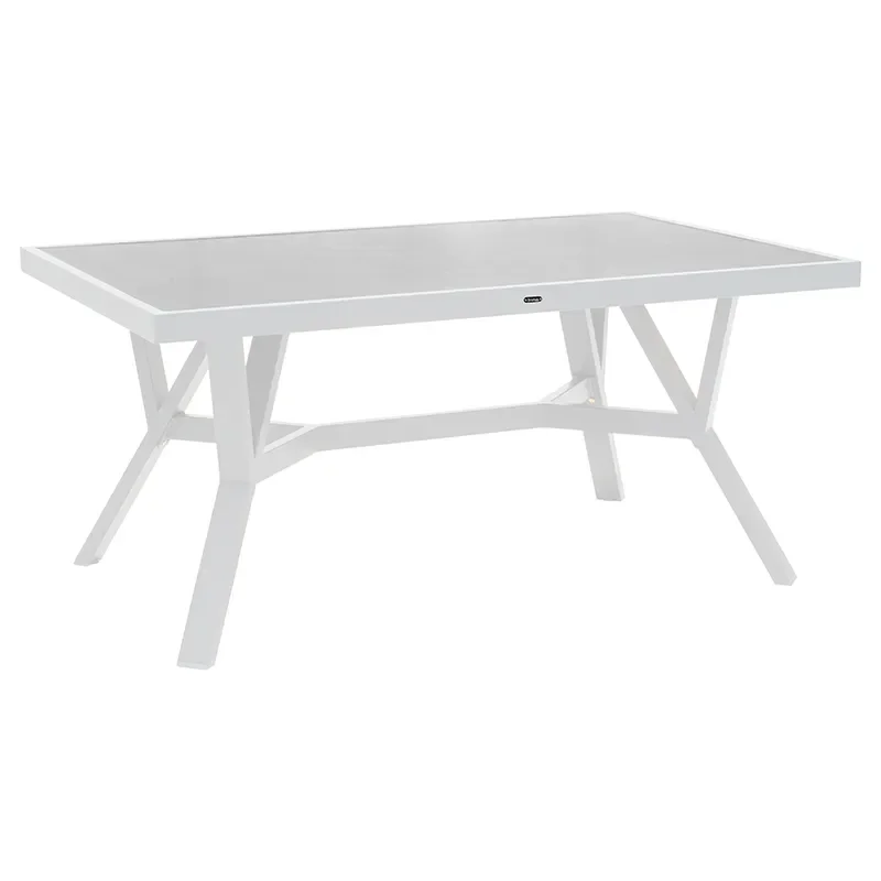 Samvaro bord 90x140 cm inkl glasskiva Vit 